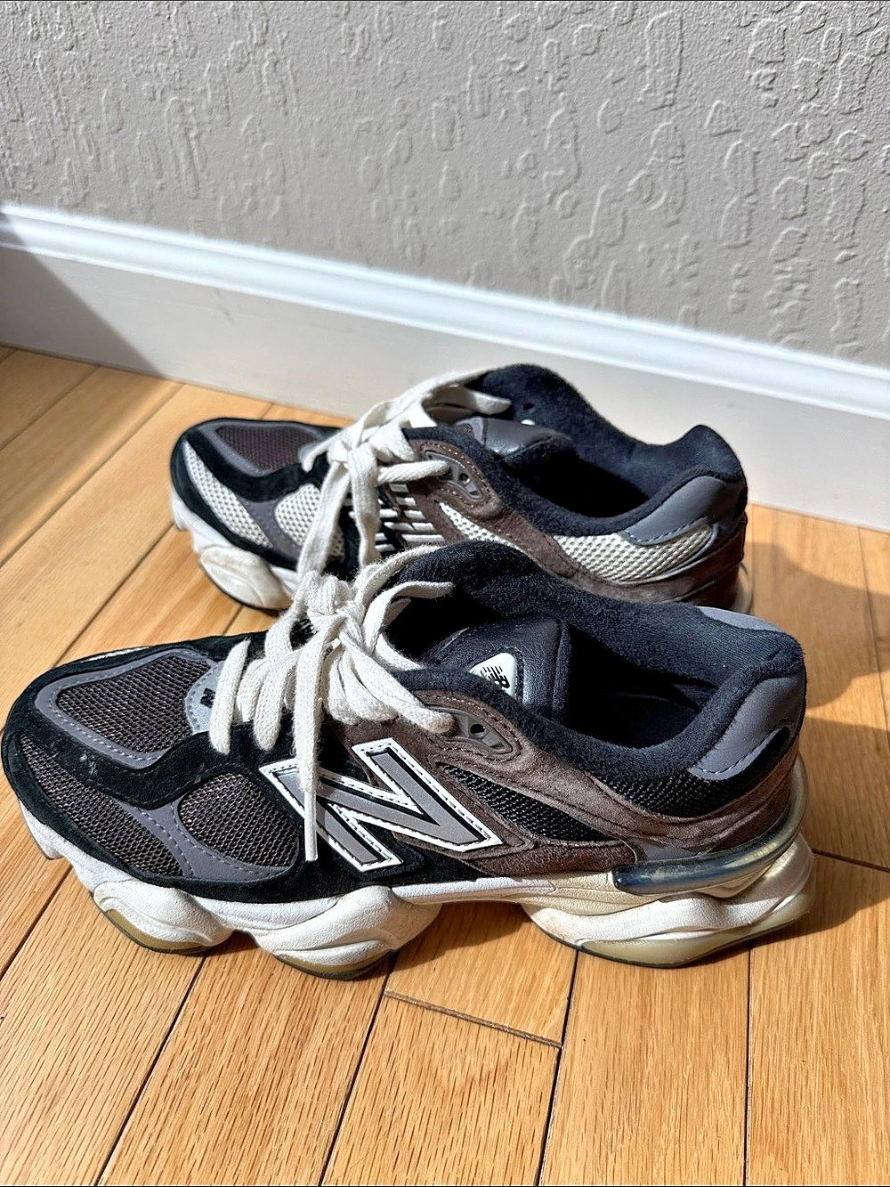 New Balance 9060 Black Castlerock Black & White Sneakers